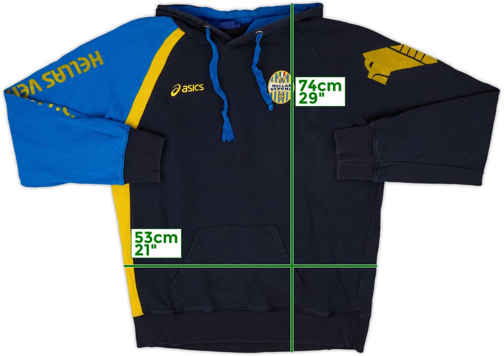 2006-08 Hellas Verona Asics Hooded Top - 6/10 - (3XL)