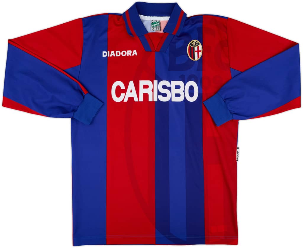 1996-97 Bologna Home L/S Shirt - 8/10 - (L)