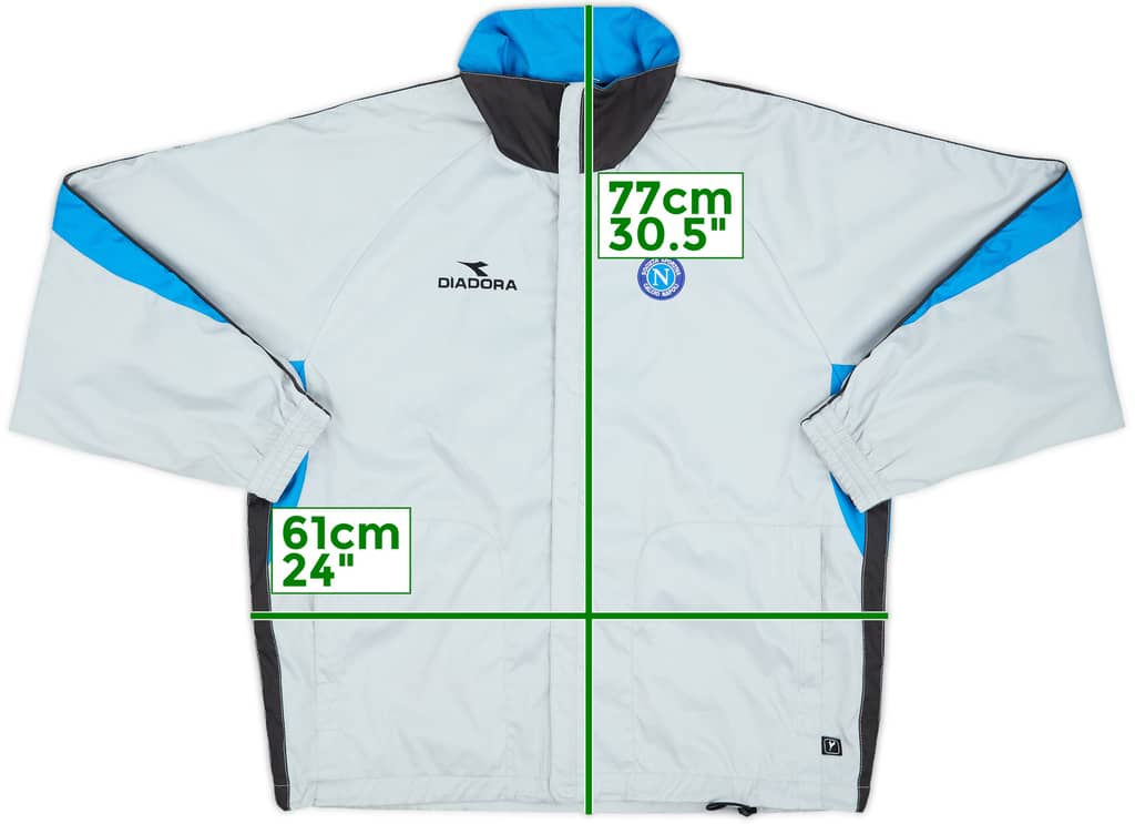 2002-03 Napoli Diadora Track Jacket - 8/10 - (M)