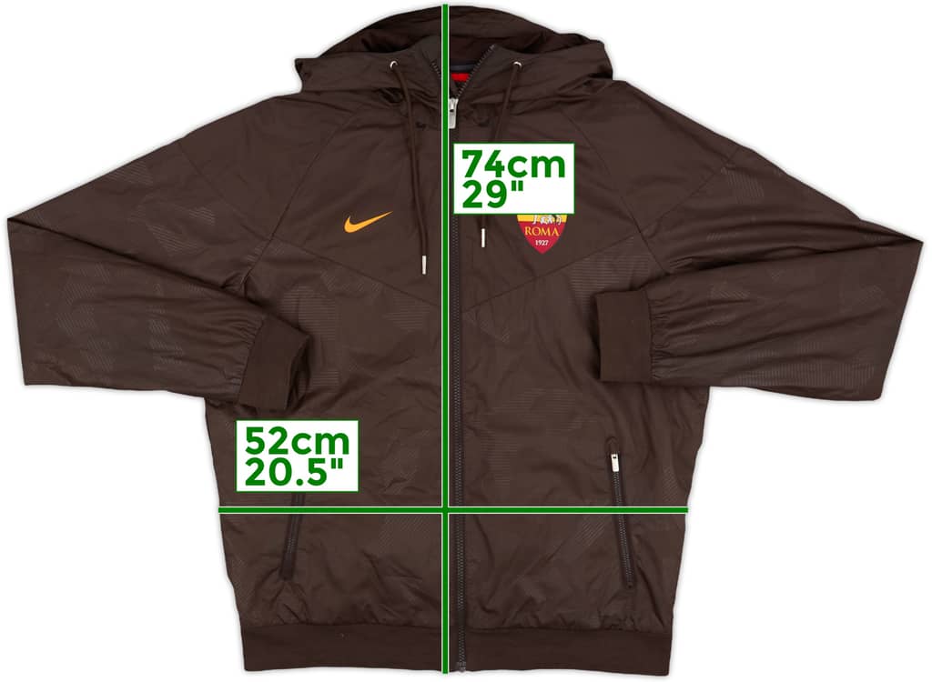 2017-18 Roma Nike Hooded Track Jacket - 8/10 - (M)
