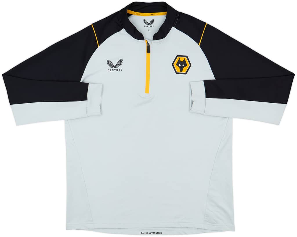 2022-23 Wolves Castore 1/4 Zip Training Top - 9/10 - (L)