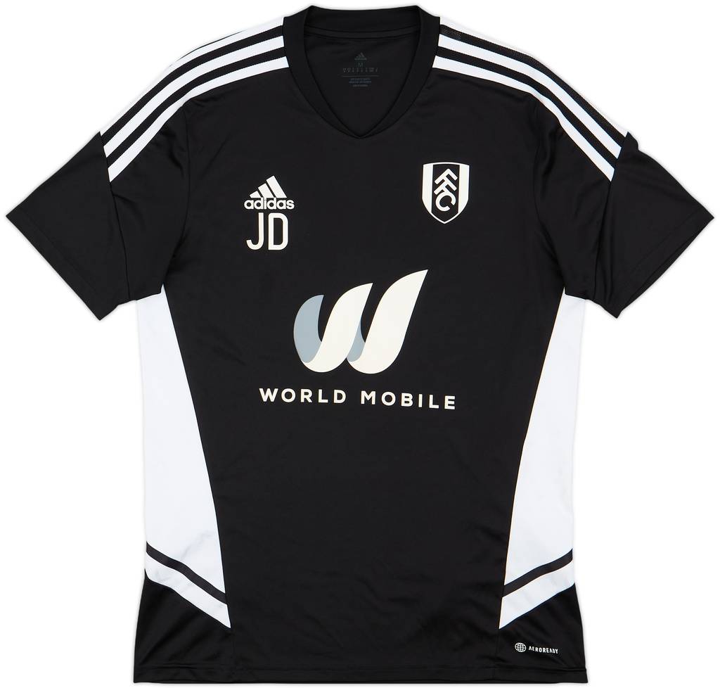 2022-23 Fulham Staff Issue Training Shirt 'JD' - 10/10 - (M)