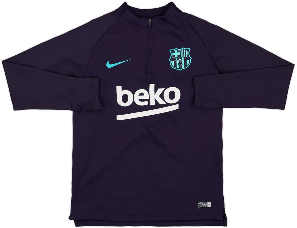 2018-19 Barcelona Nike 1/4 Zip Drill Top - 8/10 - (M)