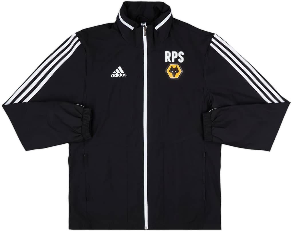 2019-20 Wolves adidas Staff Issue Hooded Rain Jacket RPS - 9/10 - (M)