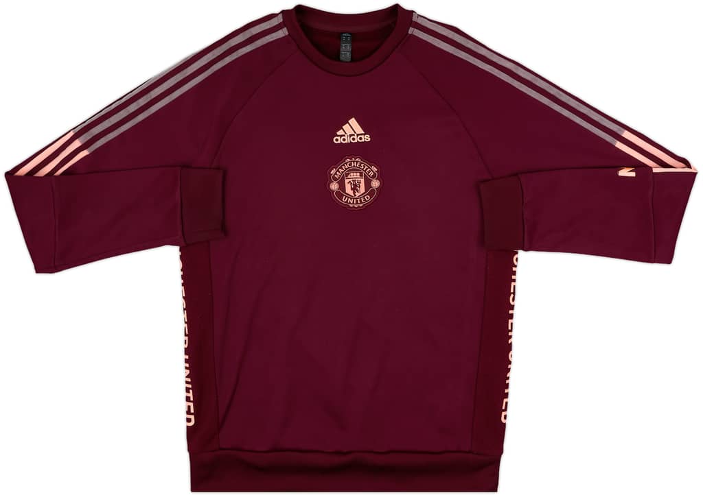 2020-21 Manchester United adidas Sweat Top - 8/10 - (M)