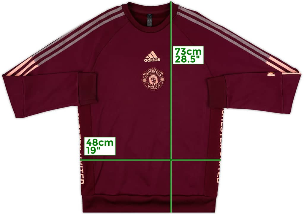 2020-21 Manchester United adidas Sweat Top - 8/10 - (M)