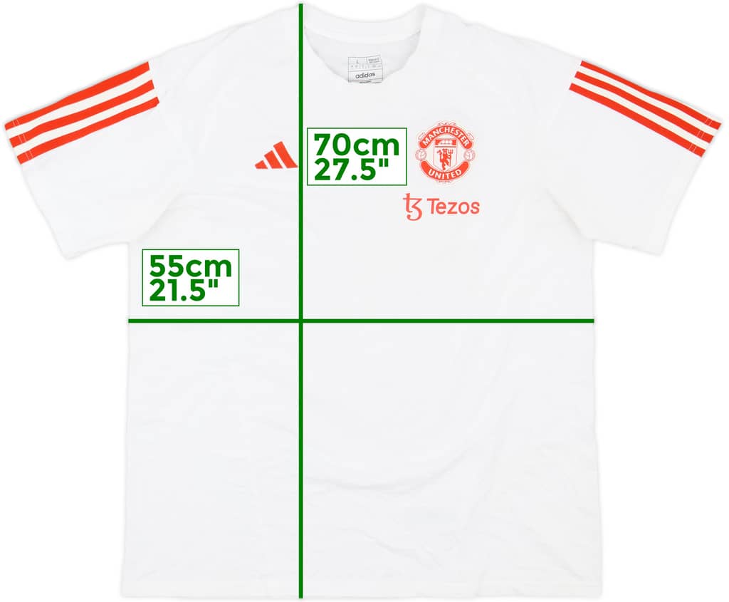 2023-24 Manchester United adidas Cotton Tee - 8/10 - (L)