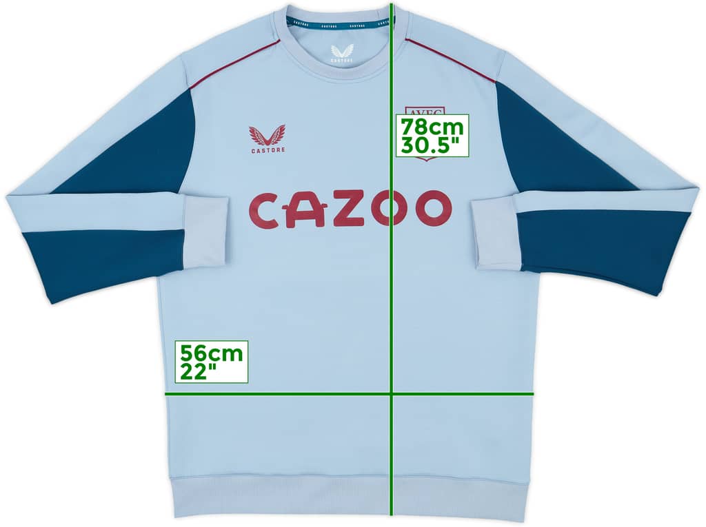 2022-23 Aston Villa Castore Sweat Top - 10/10 - (L)