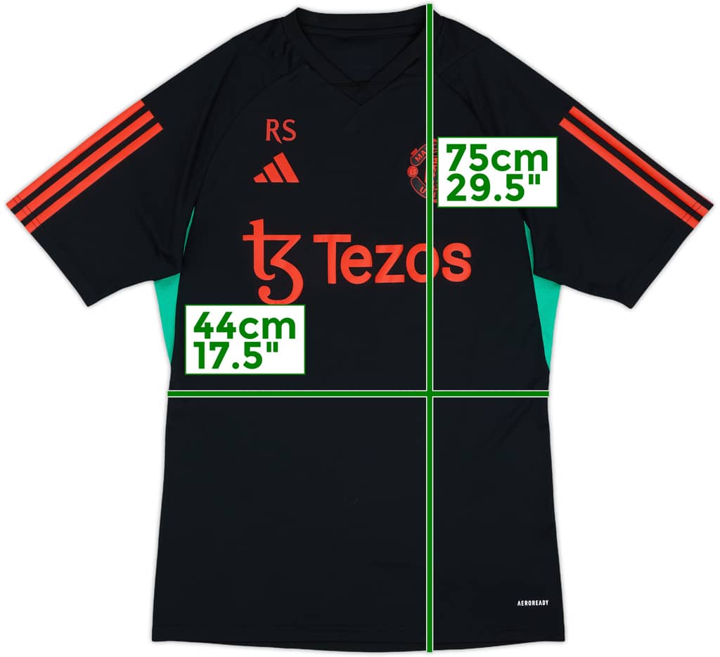 2023-24 Manchester United Staff Issue adidas Training Shirt RS - 9/10 - (M)