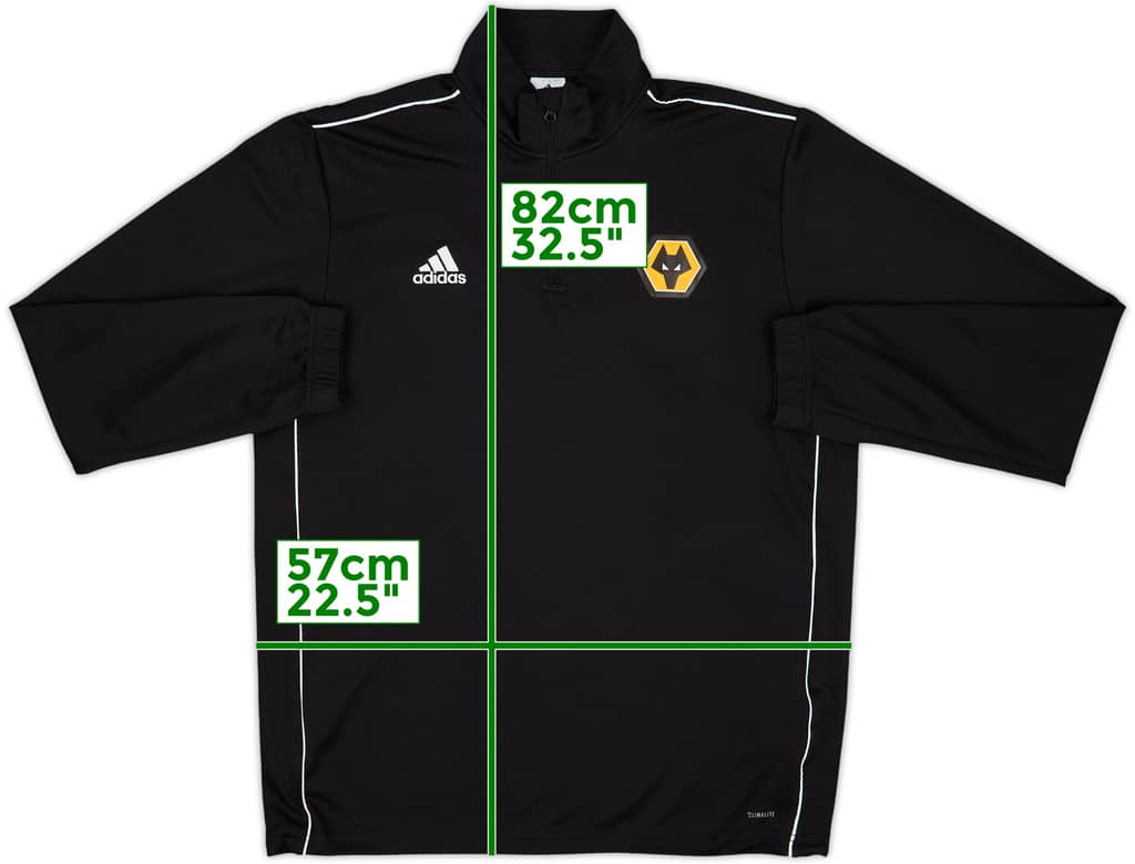 2018-19 Wolves adidas 1/4 Zip Drill Top - 9/10 - (L)