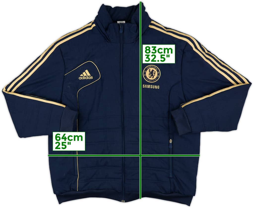 2012-13 Chelsea adidas Padded Bench Coat - 7/10 - (XL)