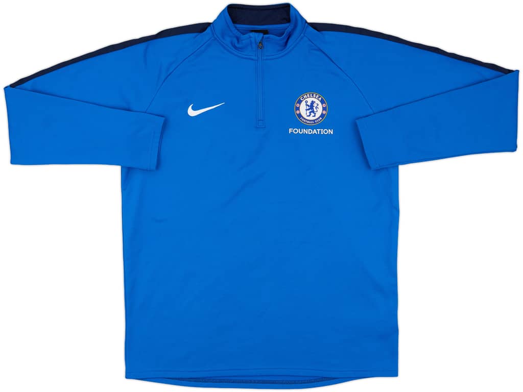 2019-20 Chelsea Foundation Nike 1/4 Drill Top - 8/10 - (L)