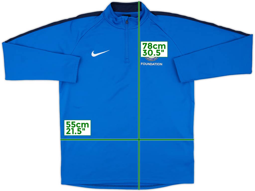 2019-20 Chelsea Foundation Nike 1/4 Drill Top - 8/10 - (L)