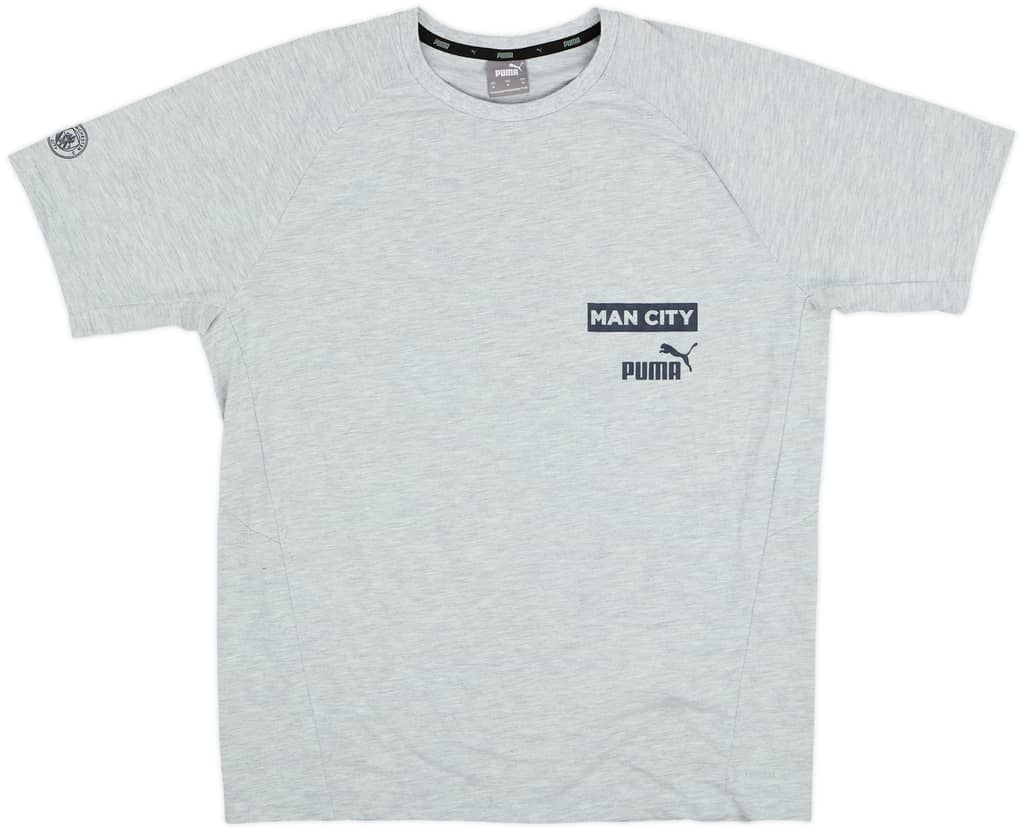 2022-23 Manchester City Puma Cotton Tee - 9/10 - (M)