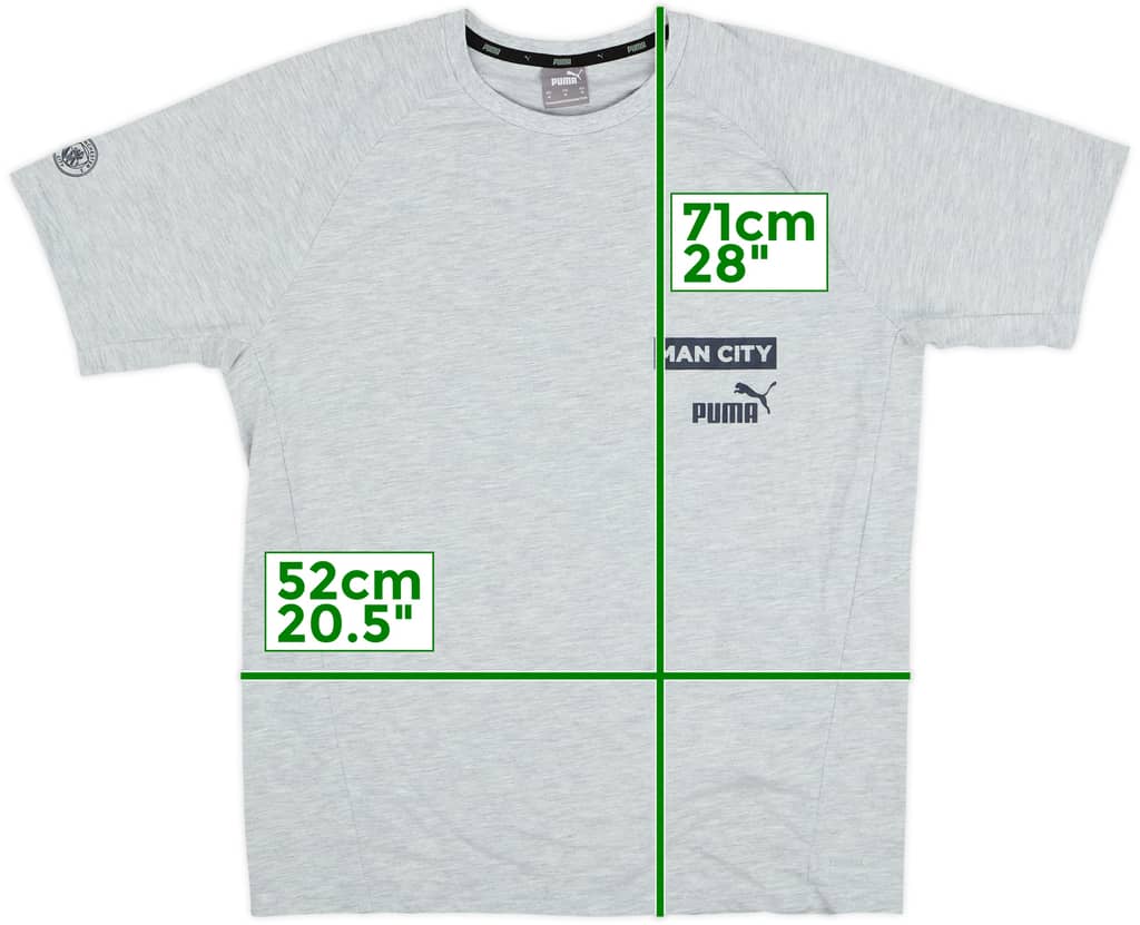 2022-23 Manchester City Puma Cotton Tee - 9/10 - (M)