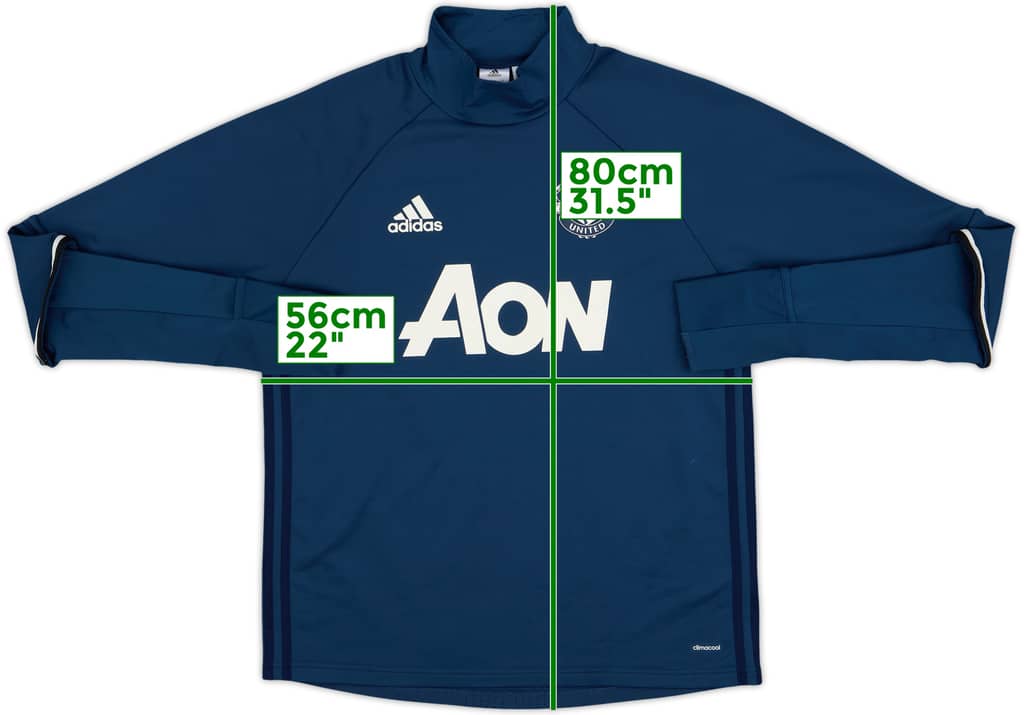 2016-17 Manchester United adidas Training Top - 8/10 - (L)