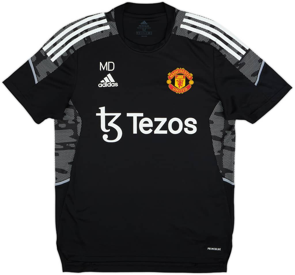 2020-21 Manchester United Staff Issue adidas Training Shirt 'MD' - 9/10 - (M)
