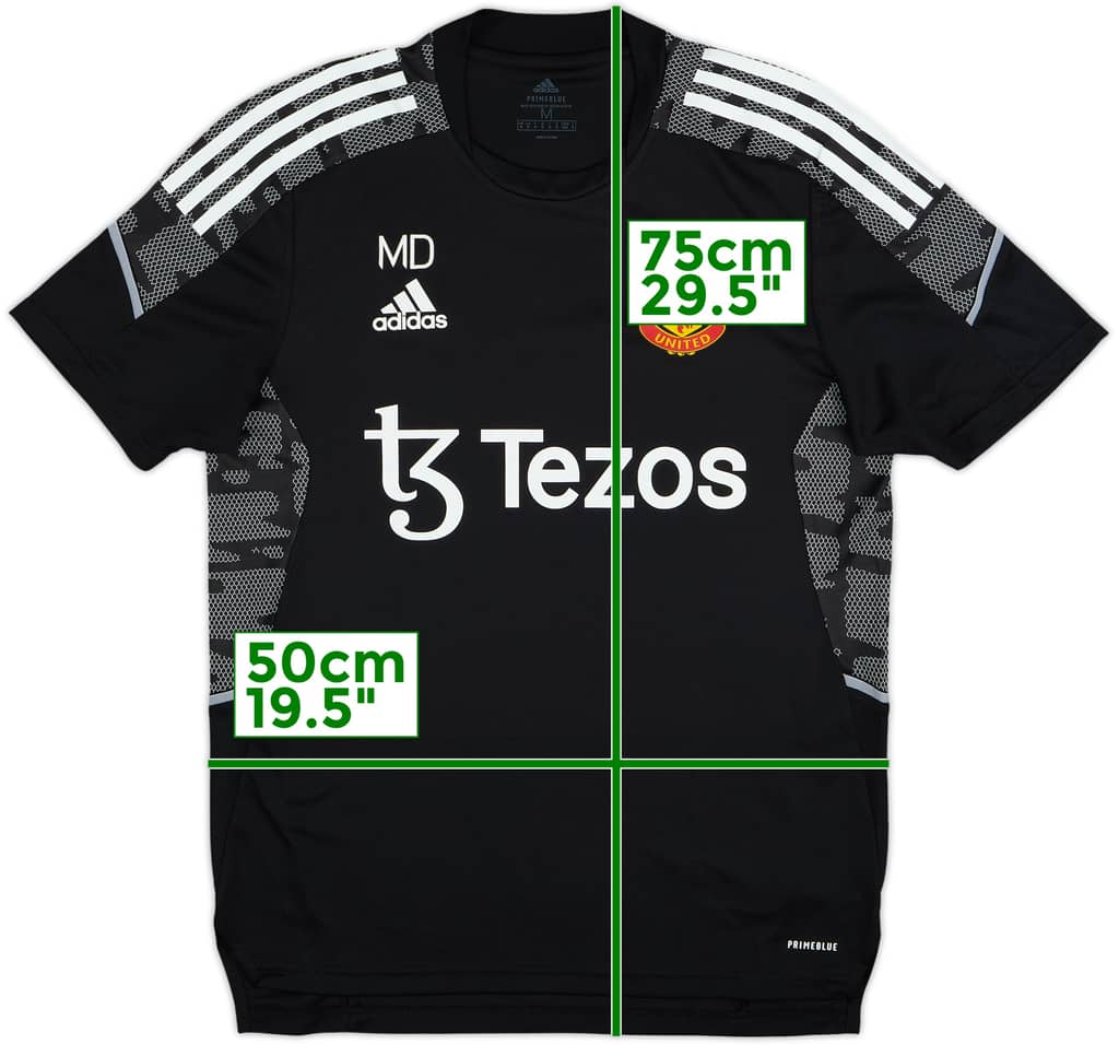2020-21 Manchester United Staff Issue adidas Training Shirt 'MD' - 9/10 - (M)