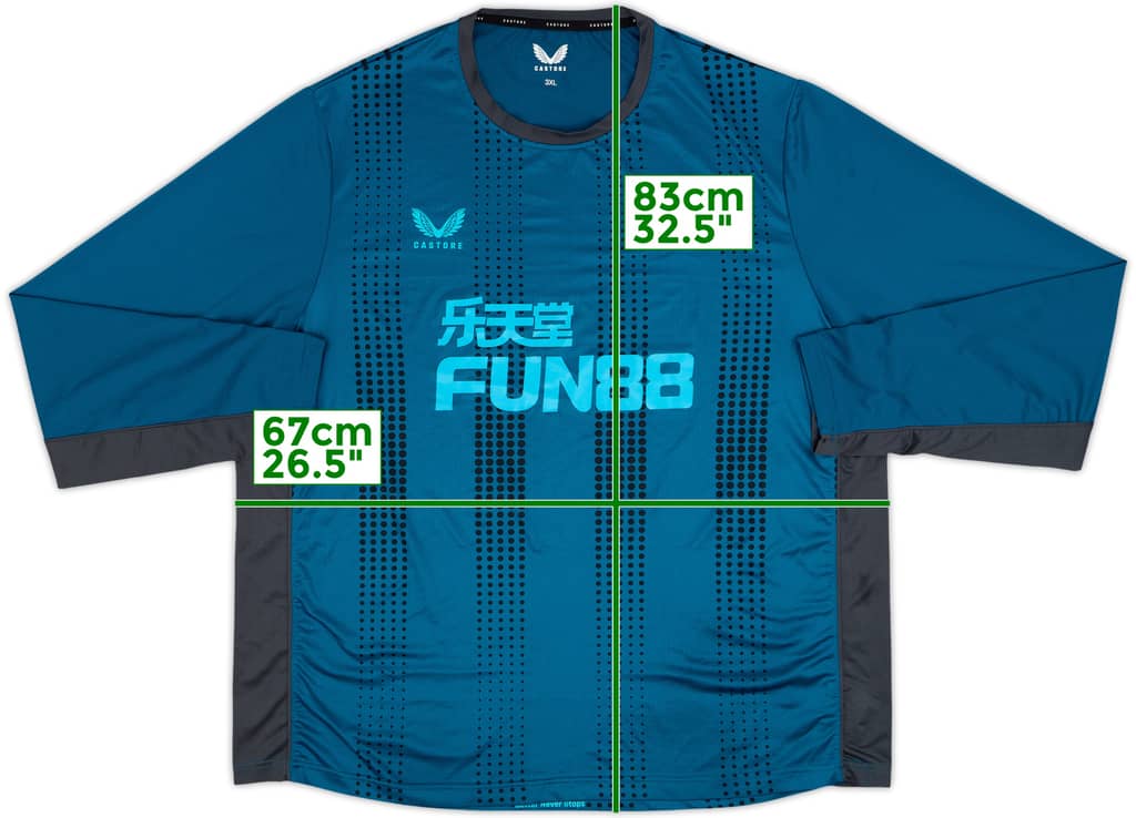 2022-23 Newcastle Castore Training L/S Shirt - 9/10 - (3XL)