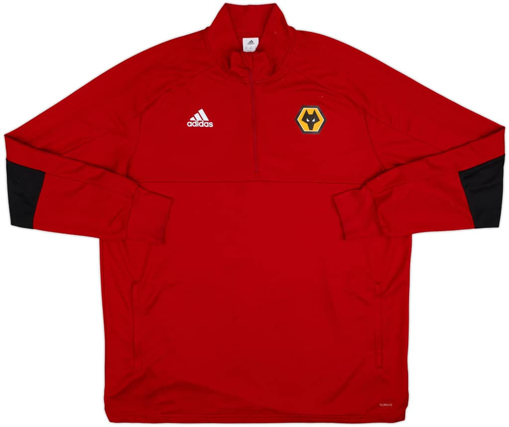 2018-19 Wolves adidas 1/4 Zip Sweat Top - 7/10 - (XXL)