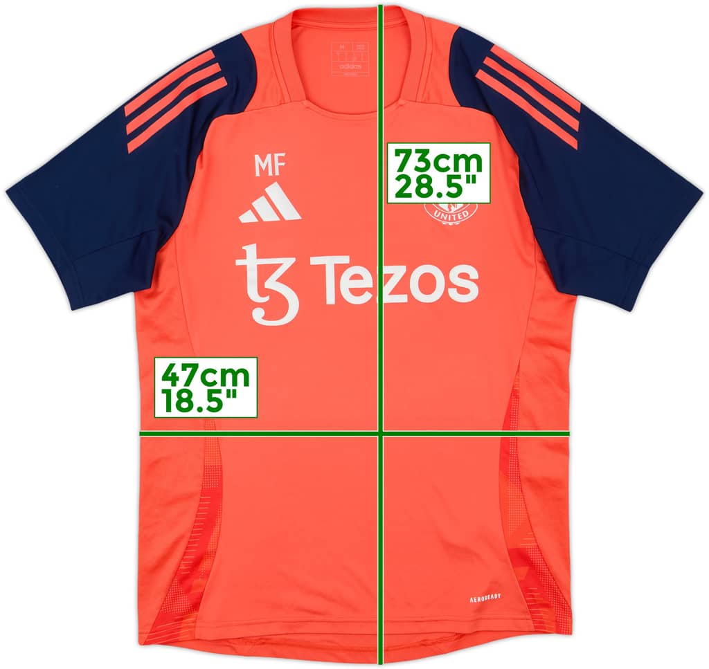 2024-25 Manchester United Staff Issue adidas Training Shirt 'MF' - 9/10 - (M)