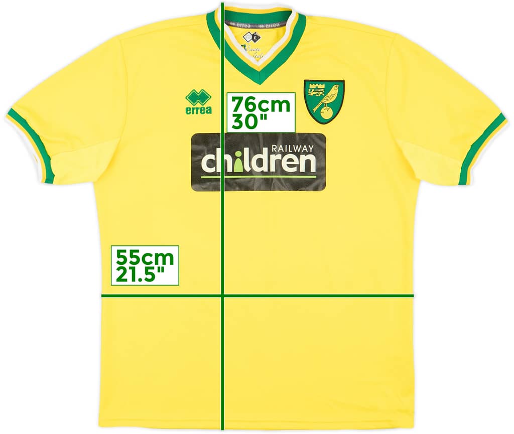 2011-12 Norwich Home Shirt - 8/10 - (XL)