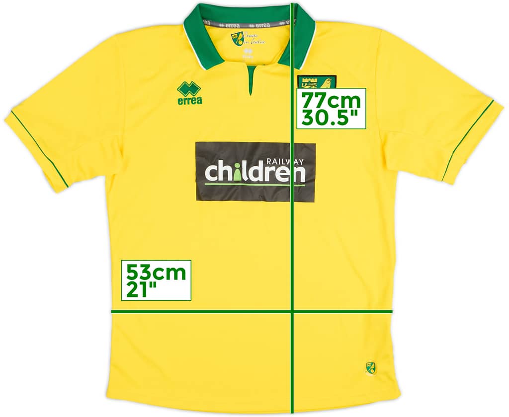 2012-13 Norwich Home Shirt - 7/10 - (L)