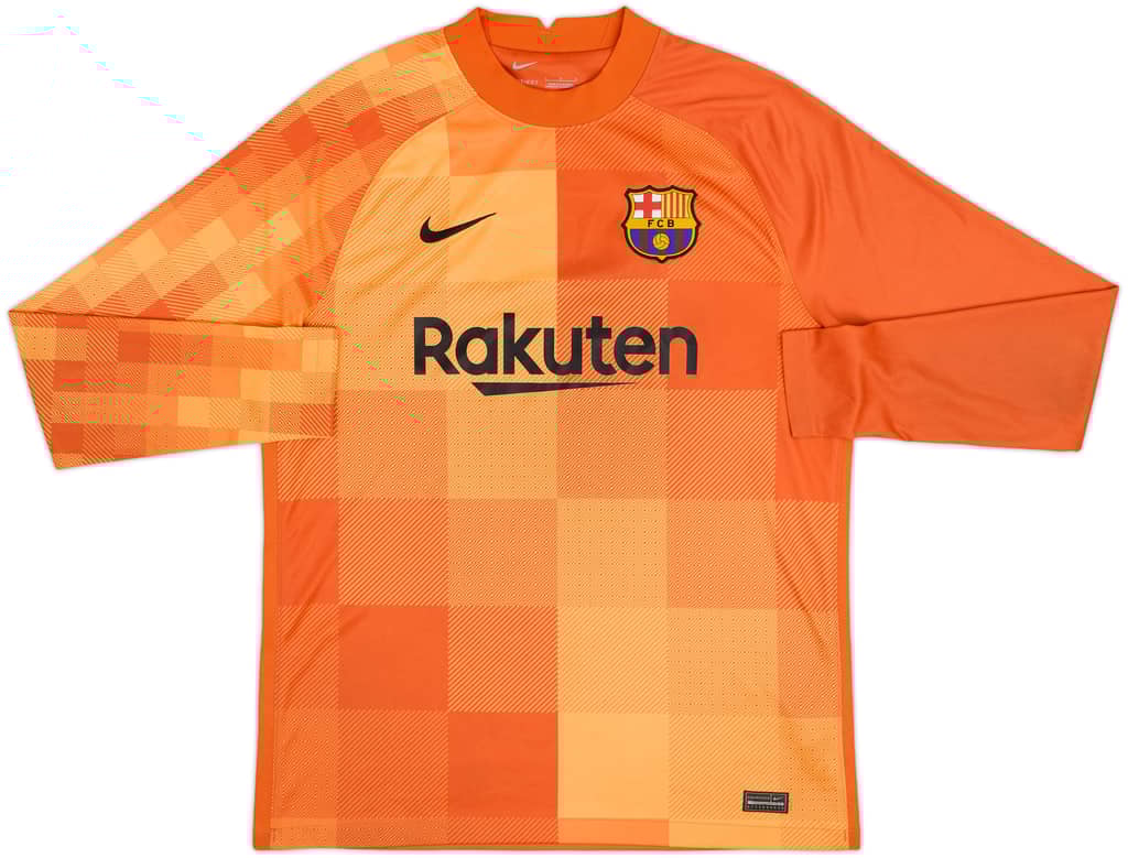 2021-22 Barcelona GK Shirt - 8/10 - (L)