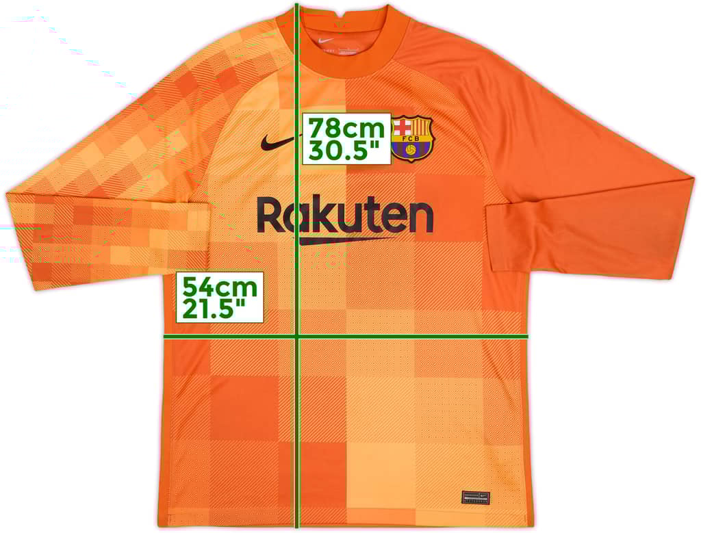 2021-22 Barcelona GK Shirt - 8/10 - (L)