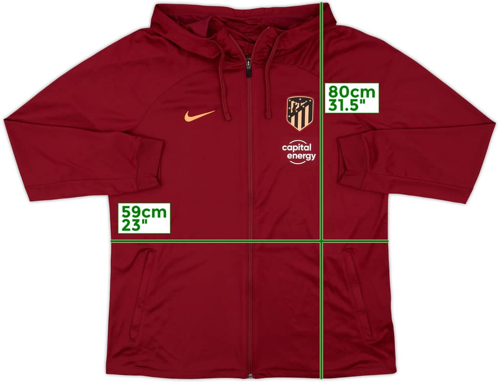 2022-23 Atletico Madrid adidas Hooded Track Jacket - 10/10 - (XL)