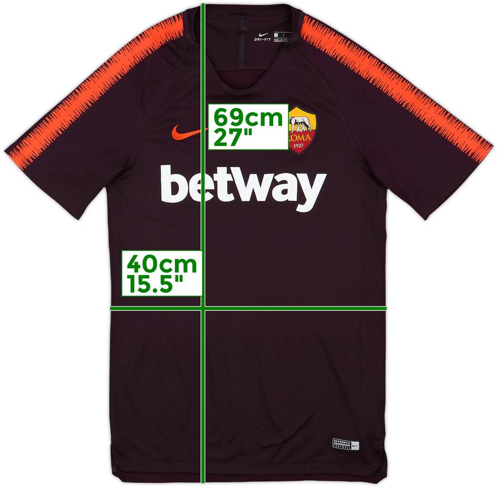 2018-19 Roma Nike Training Shirt - 9/10 - (S)
