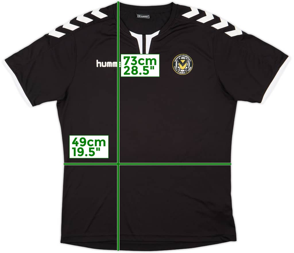 2021-22 Newport County Hummel Training Shirt - 9/10 - (XL)