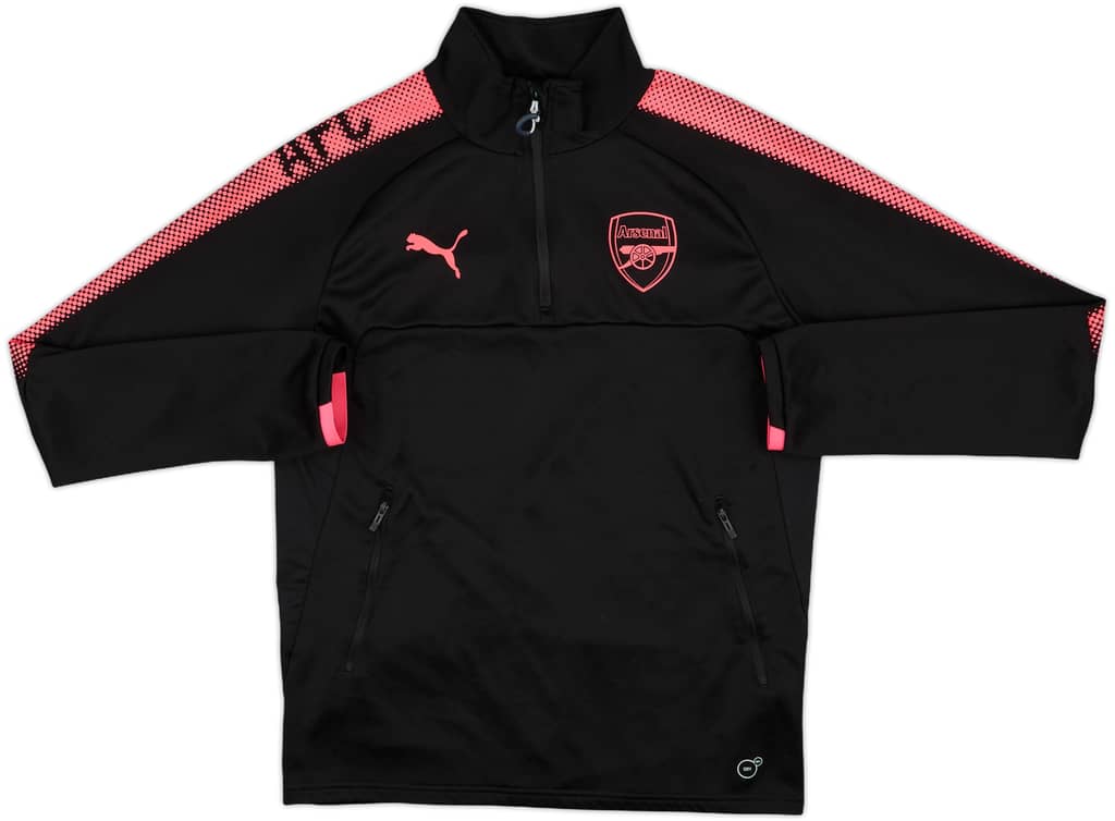 2017-18 Arsenal Puma 1/4 Zip Training Top - 9/10 - (S)