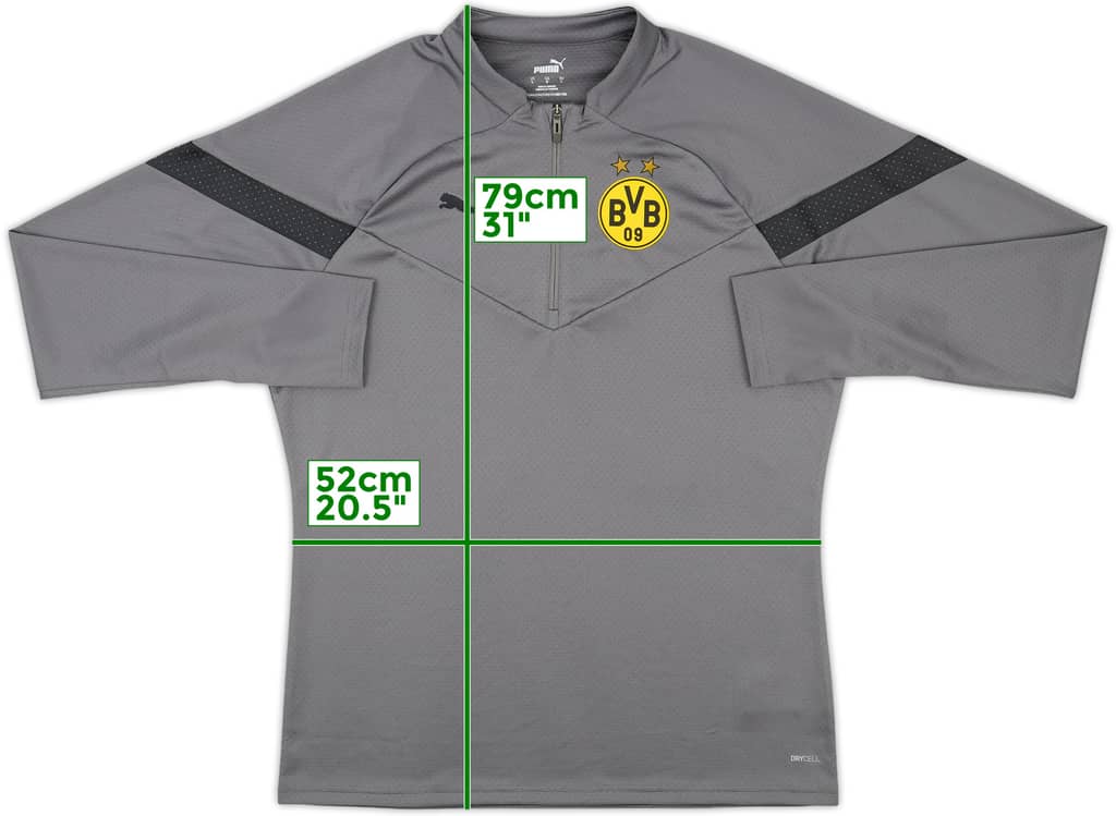 2022-23 Borussia Dortmund Puma 1/4 Zip Training Top - 10/10 - (L)
