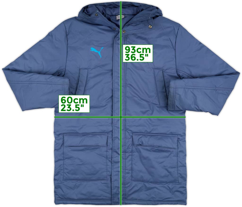 2024-25 Manchester City Puma Padded Bench Coat - 7/10 - (M)