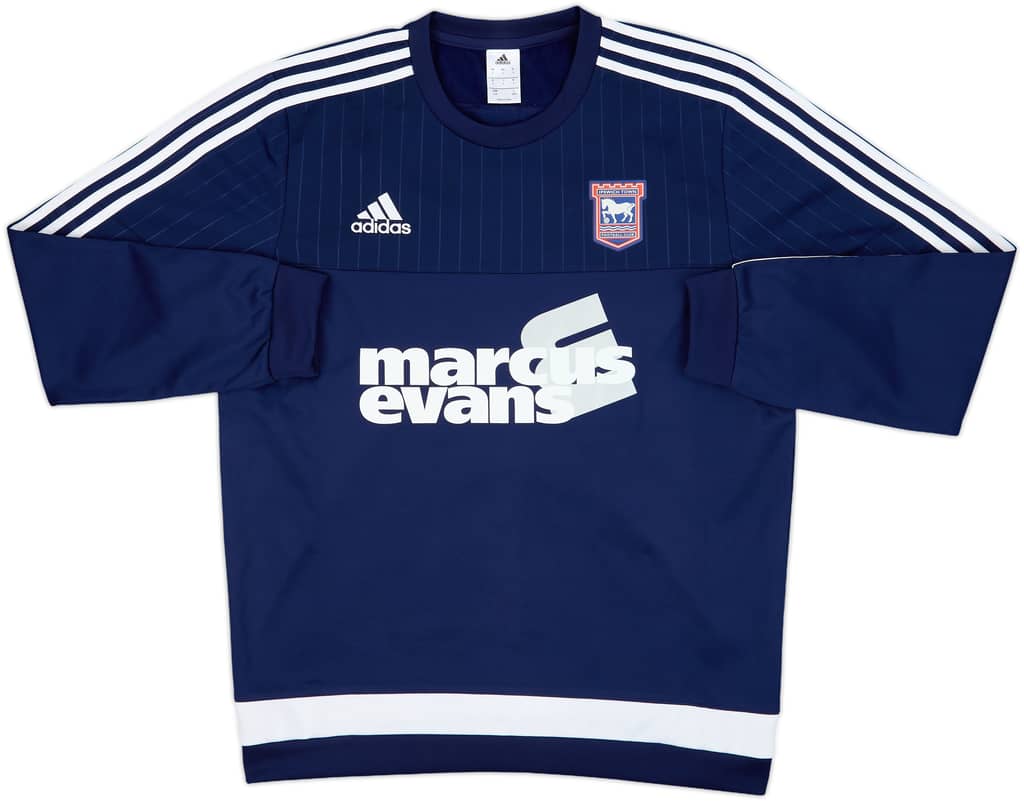 2015-16 Ipswich adidas Sweat Top - 9/10 - (L)