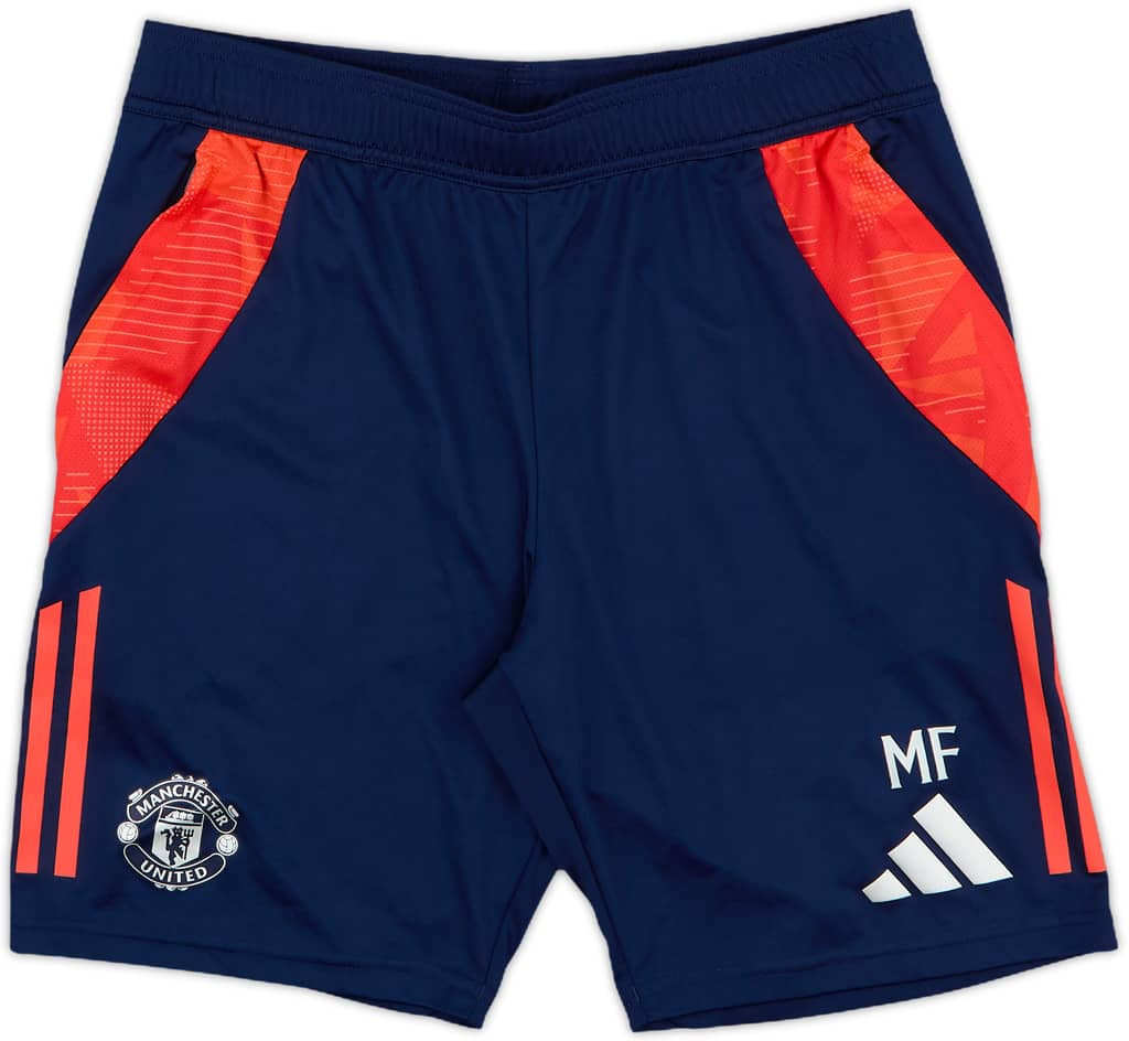 2023-24 Manchester United Staff Issue adidas Training Shorts 'MF' - 10/10 - (M)