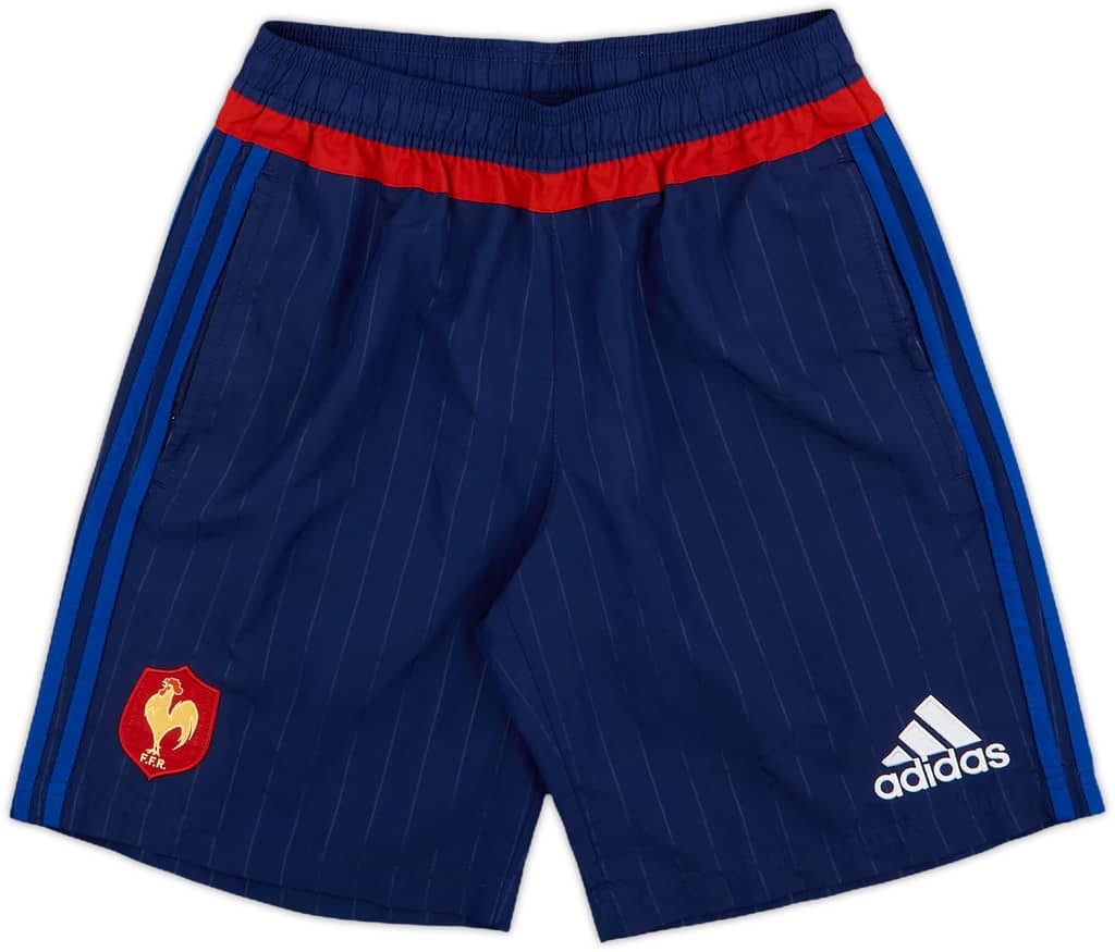 2015-16 France Rugby adidas Training Shorts - 9/10 - (S)