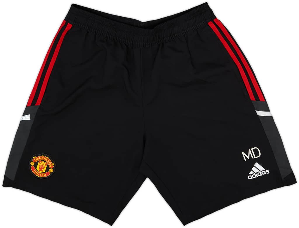 2022-23 Manchester United adidas Staff Issue Training Shorts MD - 10/10 - (M)