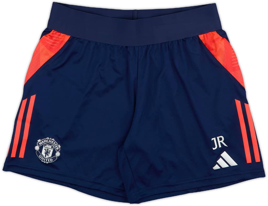 2024-25 Manchester United Staff Issue adidas Training Shorts 'JR' - 10/10 - (M)