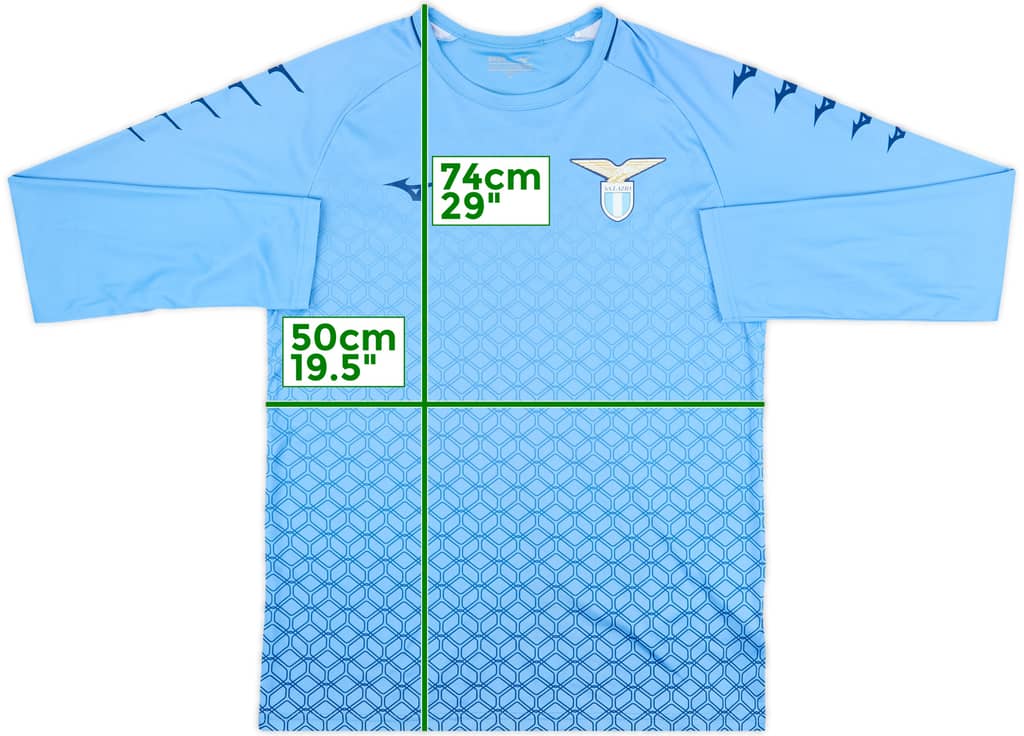 2021-22 Lazio Mizuno Training L/S Shirt - 9/10 - (M)