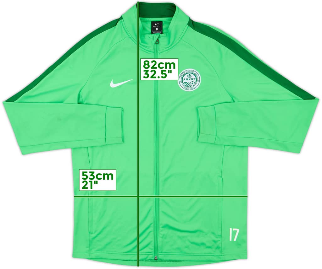 2018-19 Tai Po Nike Player Issue Track Jacket #17 - 9/10 - (L)