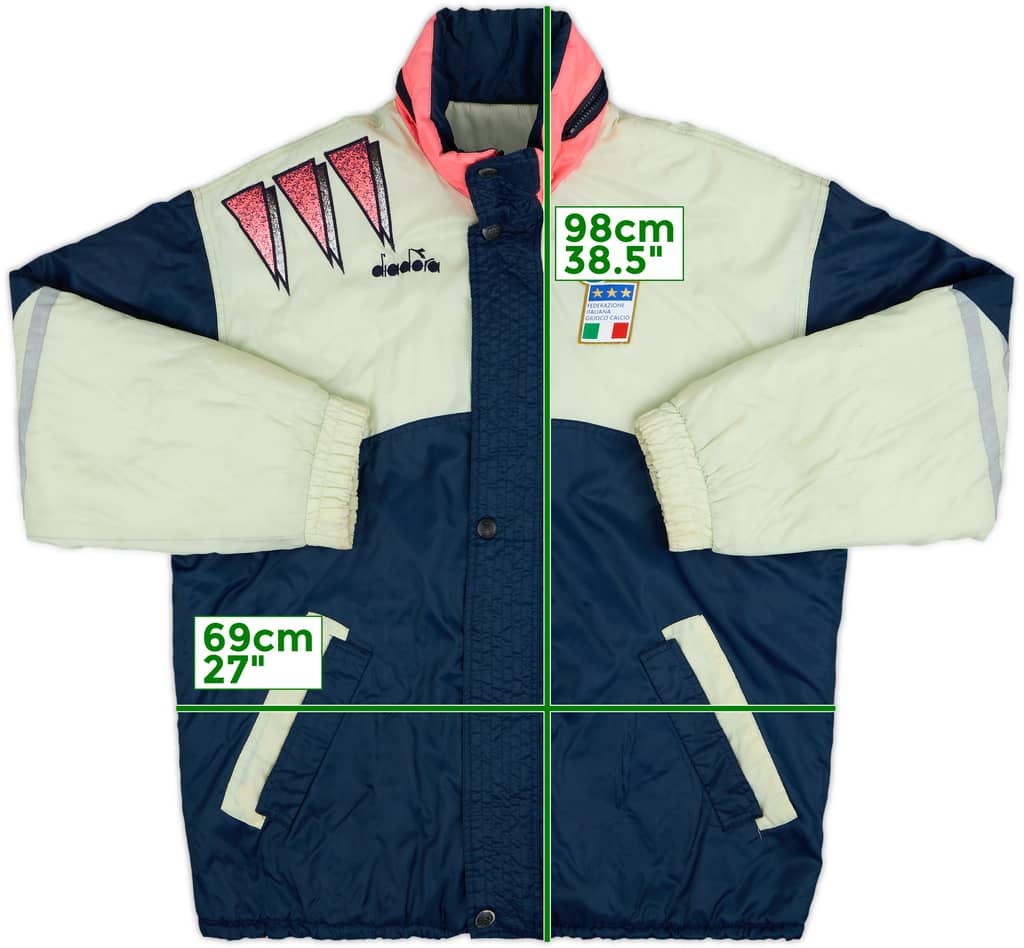 1992-94 Italy Diadora Padded Bench Coat - 6/10 - (XL)
