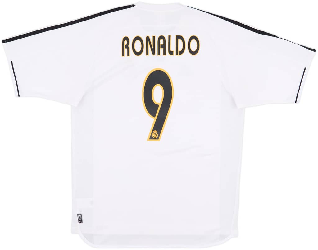 2003-04 Real Madrid Home Shirt Ronaldo #9 - 6/10 - (S)