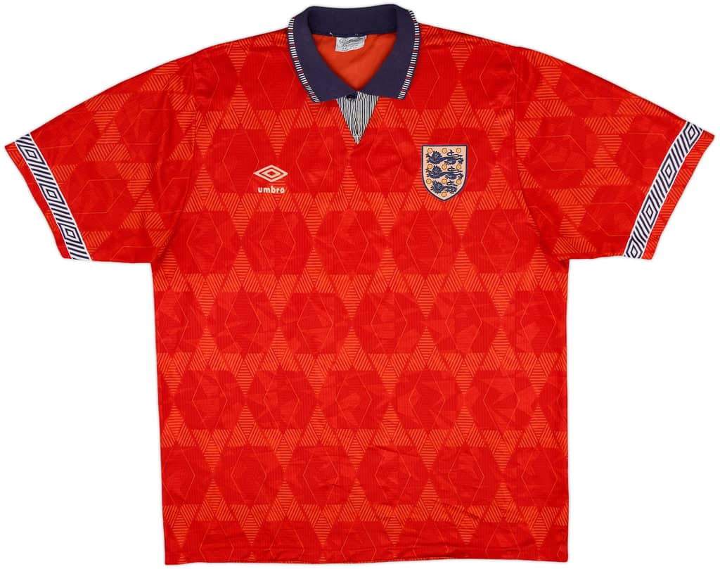 1990-93 England Away Shirt - 6/10 - (L)
