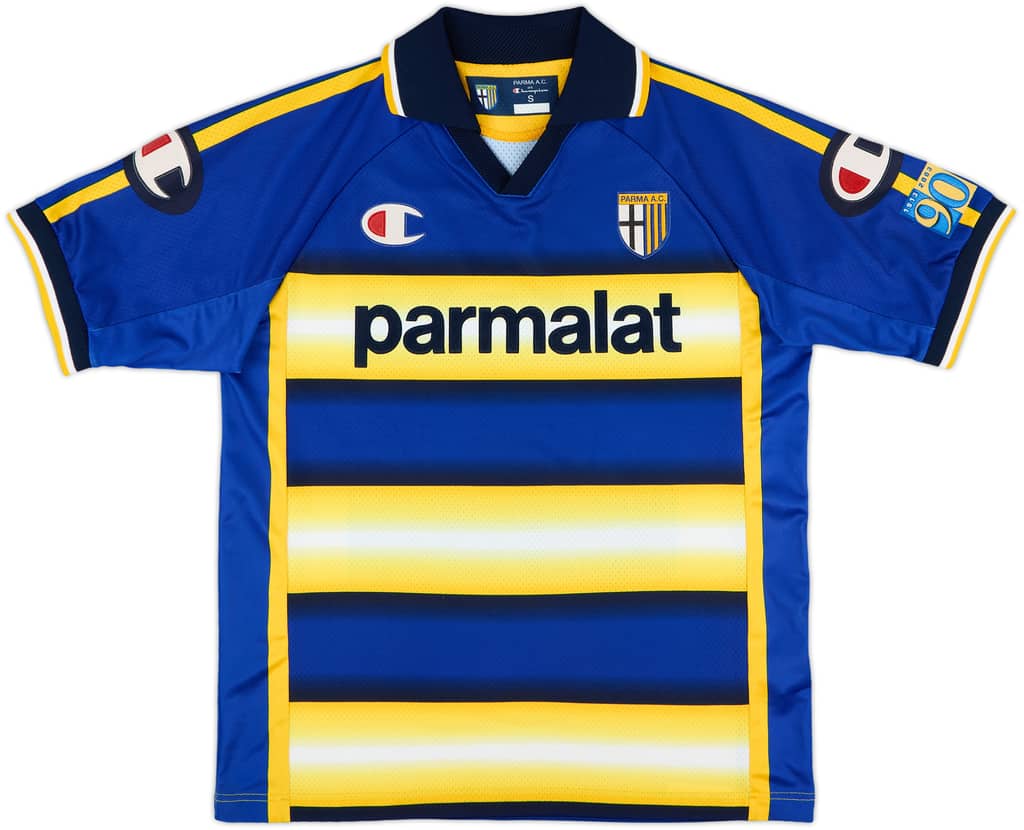 2003-04 Parma '90 Years' Home Shirt - 9/10 - (S)