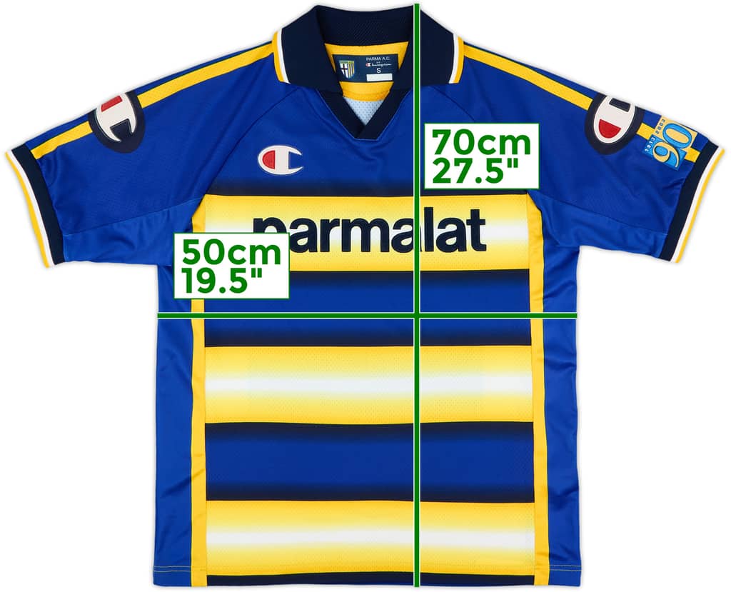 2003-04 Parma '90 Years' Home Shirt - 9/10 - (S)