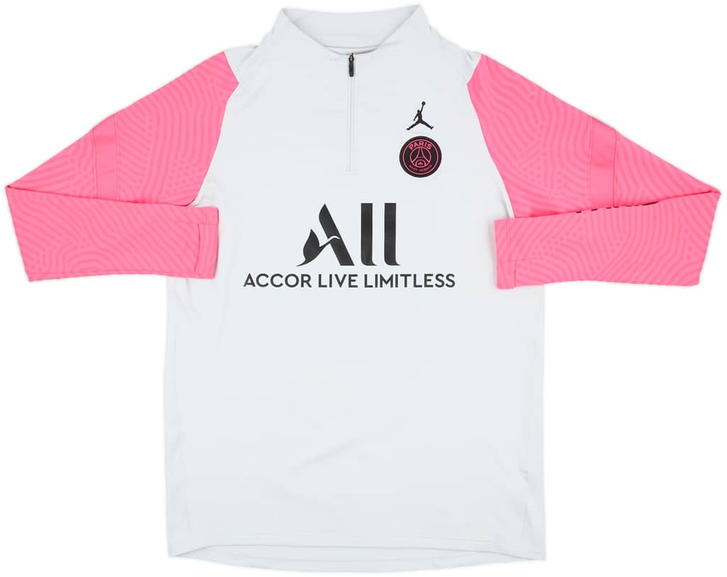 2020-21 Paris Saint-Germain x Air Jordan 1/4 Zip Training Top - 8/10 - (L)