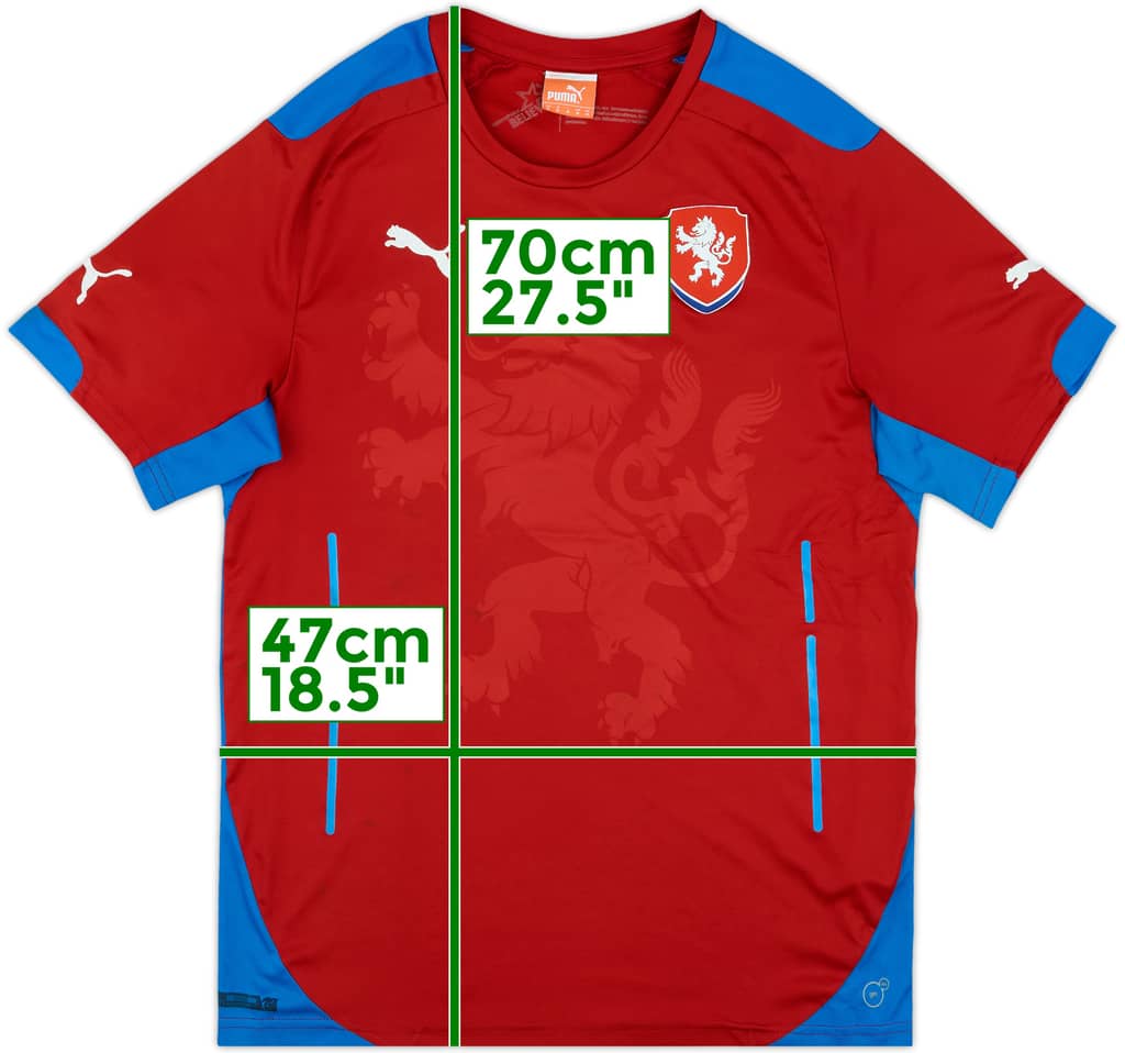 2014-15 Czech Republic Home Shirt - 9/10 - (M)