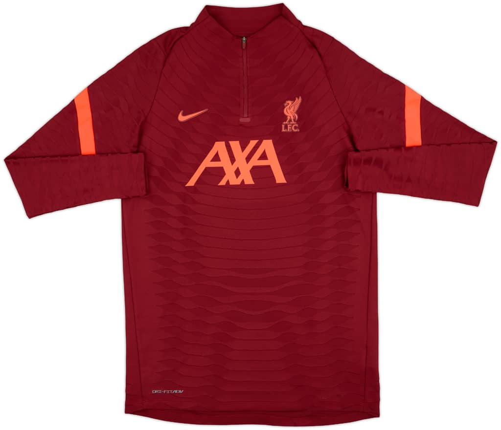 2021-22 Liverpool Nike 1/4 Zip Drill Top - 8/10 - (L)